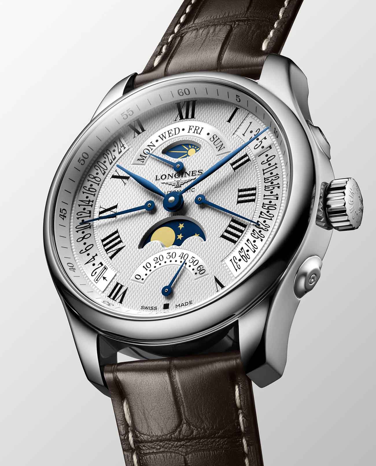 Оригинальные часы Longines Longines Master Collection L2.739.4.71.3 механические калибр механизма l707 общий вид